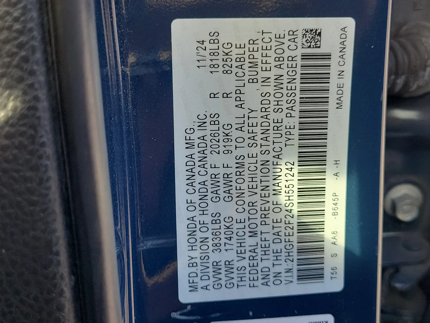 2025 Honda Civic - $20,870