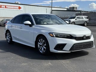 2022 Honda Civic with Platinum White Pearl Exterior