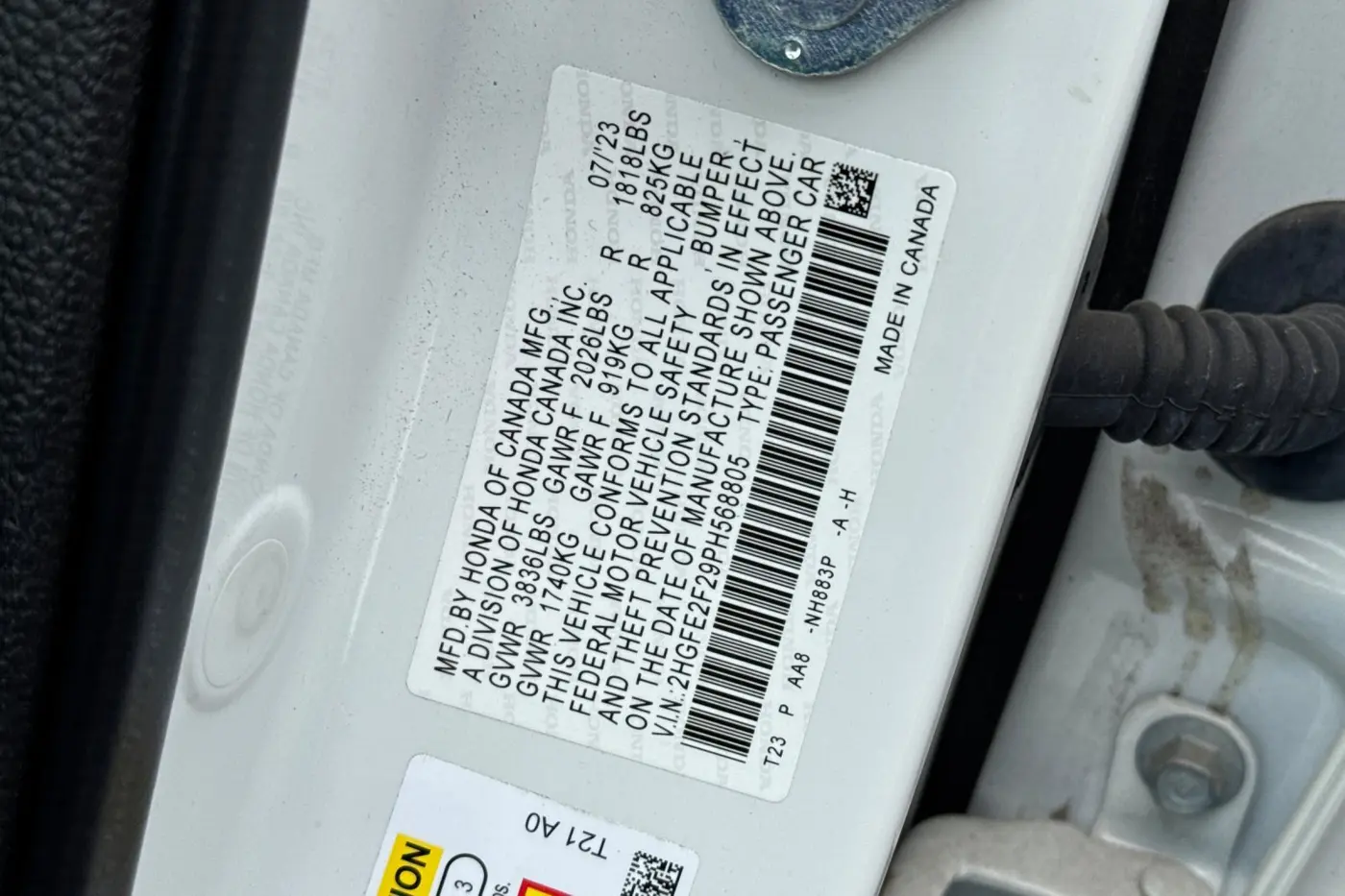 2023 Honda Civic - $23,000