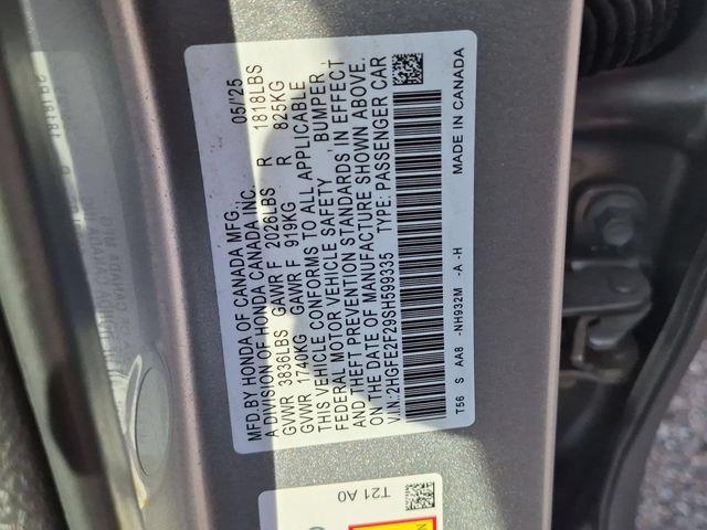 2025 Honda Civic - $22,650