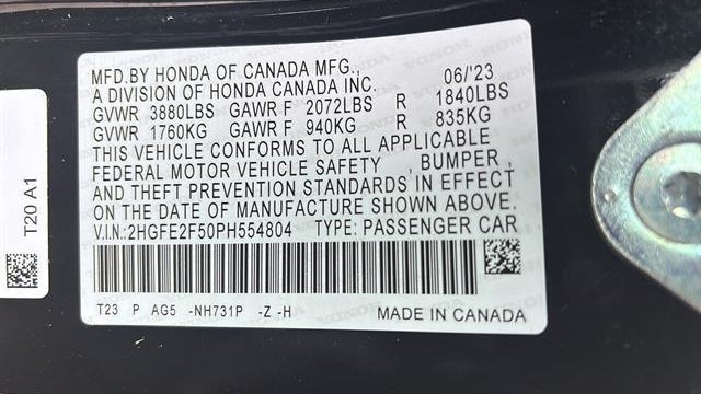 2023 Honda Civic Sport