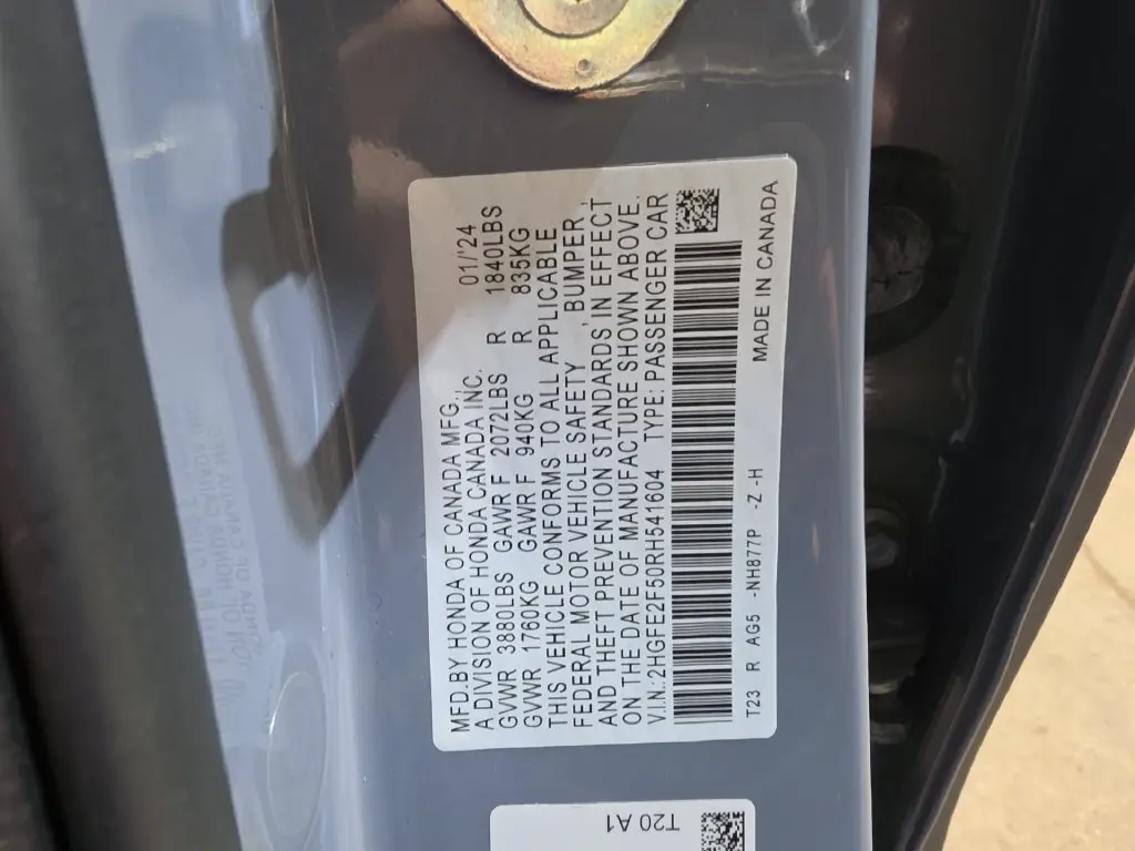2024 Honda Civic - $25,396