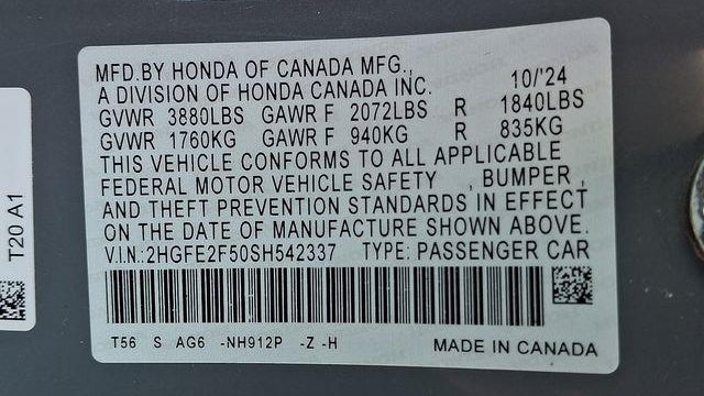 2025 Honda Civic Sport