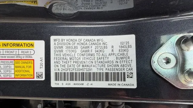 2025 Honda Civic Sport