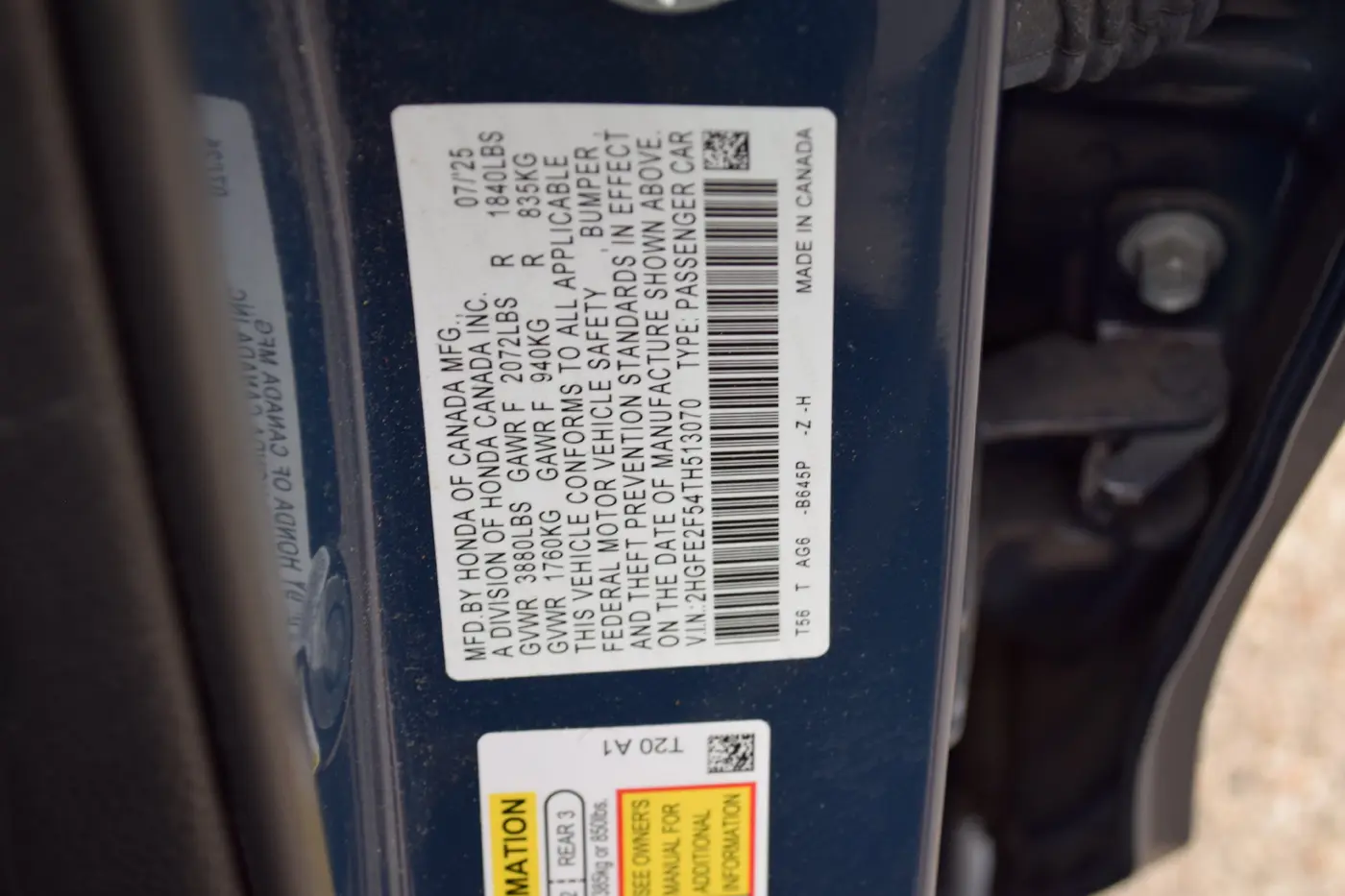 2026 Honda Civic - $26,125