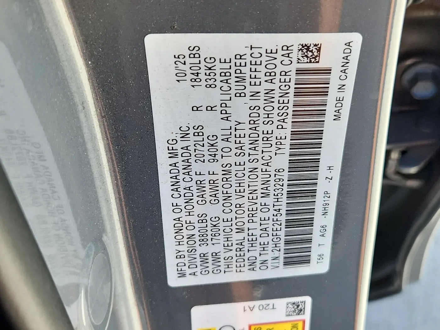 2026 Honda Civic - $27,502