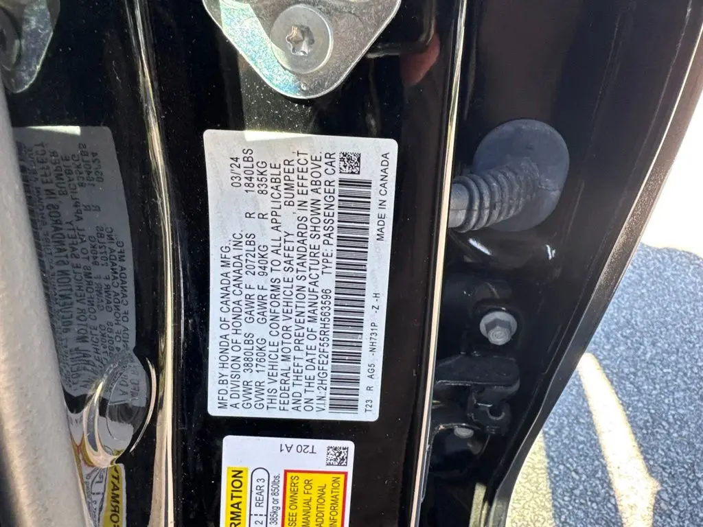 2024 Honda Civic - $23,997