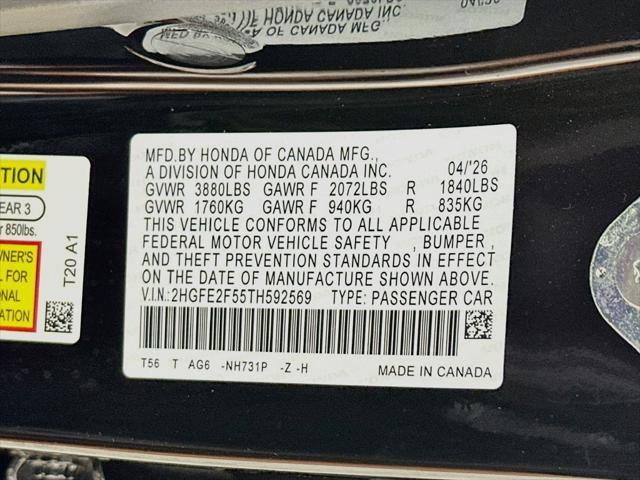 2026 Honda Civic - $31,479