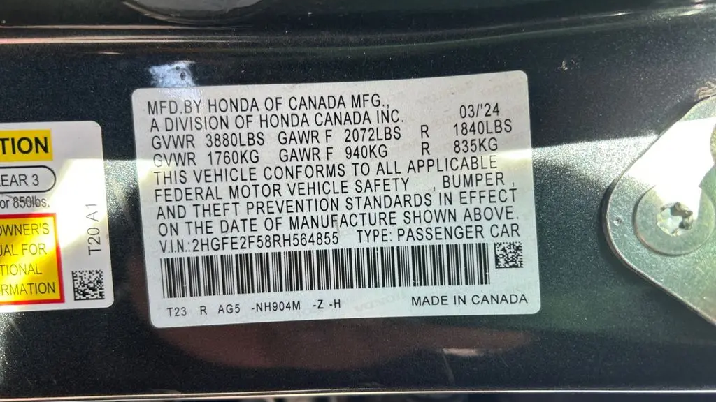 2024 Honda Civic Sport