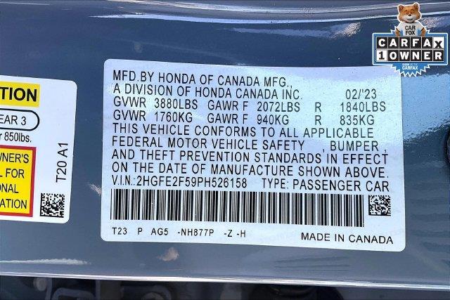 2023 Honda Civic - $25,873