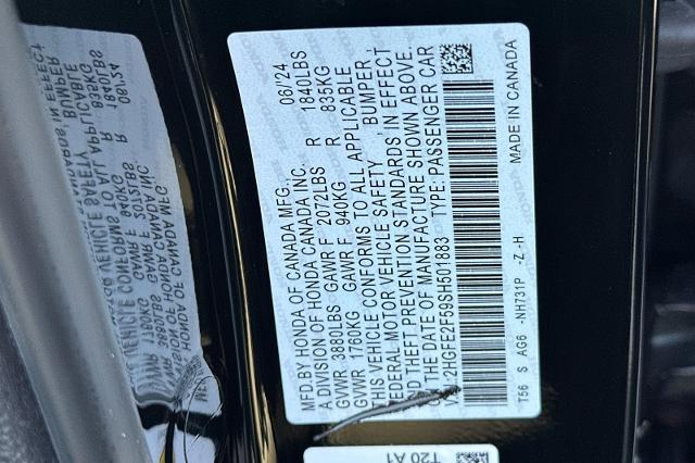2025 Honda Civic - $25,169