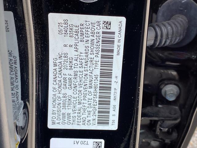 2025 Honda Civic - $27,359