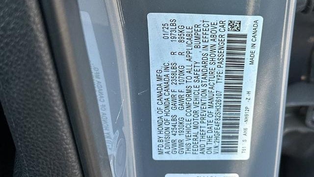 2025 Honda Civic Hybrid Sport