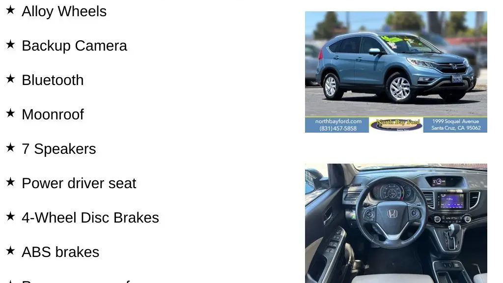 2016 Honda CR-V EX-L w/Navi