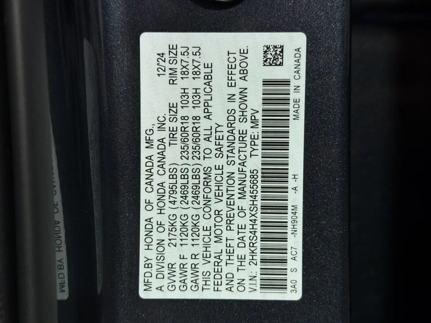 2025 Honda CR-V - $26,000