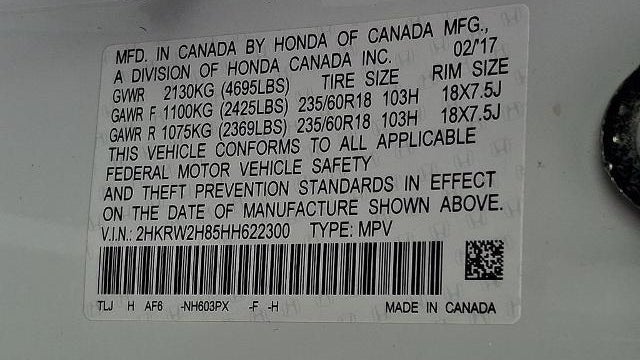 2017 Honda CR-V EX-L