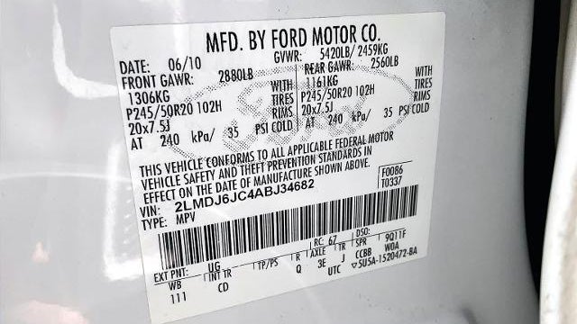 2010 Lincoln MKX Base