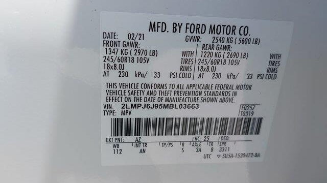2021 Lincoln Nautilus Standard