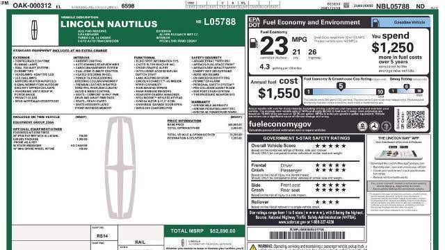 2022 Lincoln Nautilus Reserve