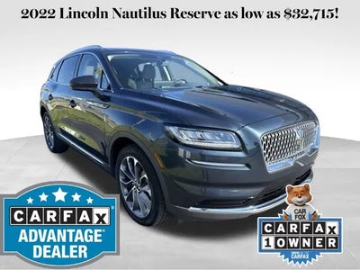 Photo of a 2022 Lincoln Nautilus Reserve 4DR SUV for sale