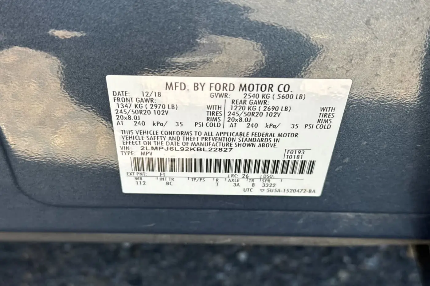 2019 Lincoln Nautilus - $18,616