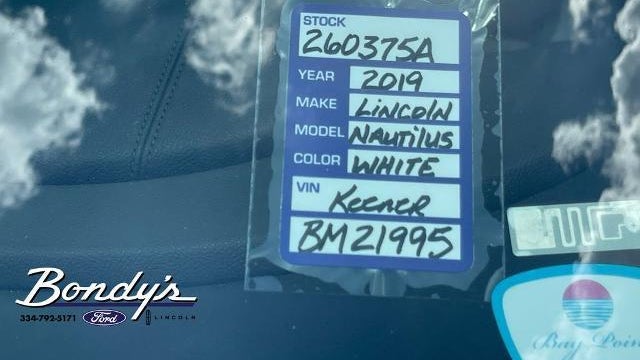 2019 Lincoln Nautilus Base