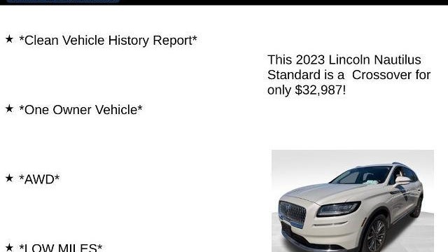 2023 Lincoln Nautilus Standard
