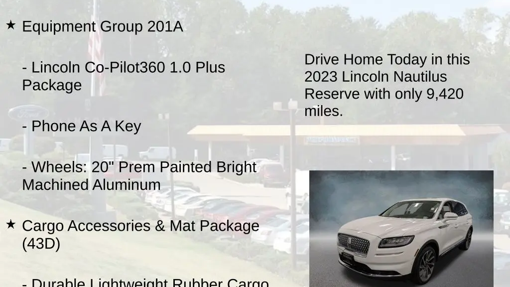 2023 Lincoln Nautilus Reserve