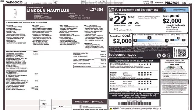 Preowned 2023 Lincoln Nautilus Reserve for Sale