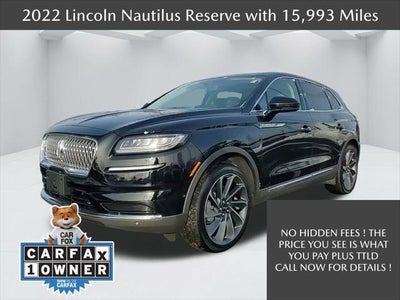 2022 Lincoln Nautilus AWD Reserve 4DR SUV