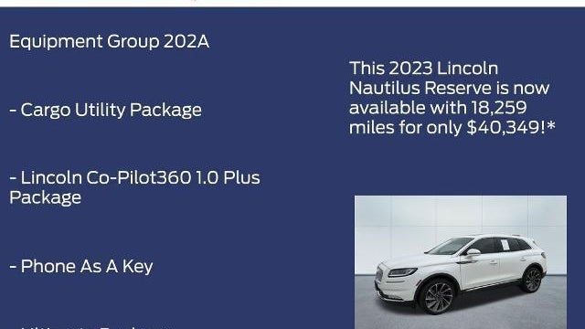 2023 Lincoln Nautilus Reserve