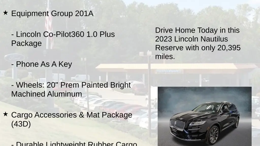 2023 Lincoln Nautilus Reserve