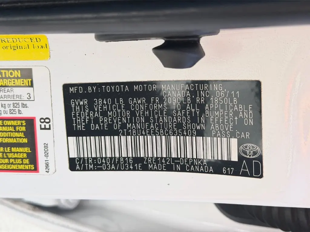 2011 Toyota Corolla - $8,777