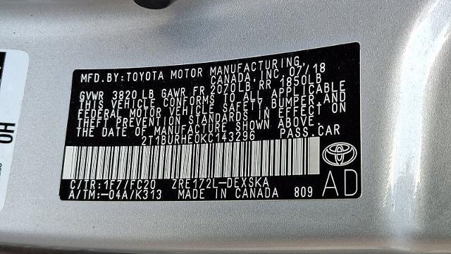 2019 Toyota Corolla SE