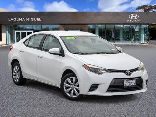2015 Toyota Corolla with Super White Exterior