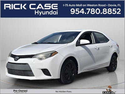 2016 Toyota Corolla L 4DR Sedan 6M
