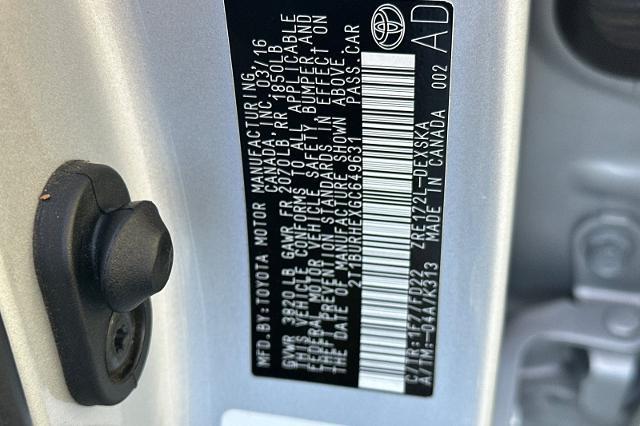 2016 Toyota Corolla - $11,995