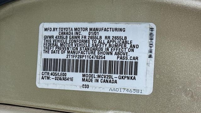 2001 Toyota Camry Solara SE V6