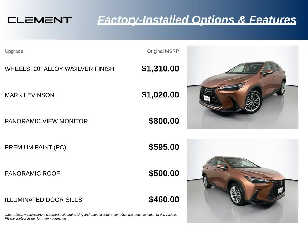 2025 Lexus NX - $46,935