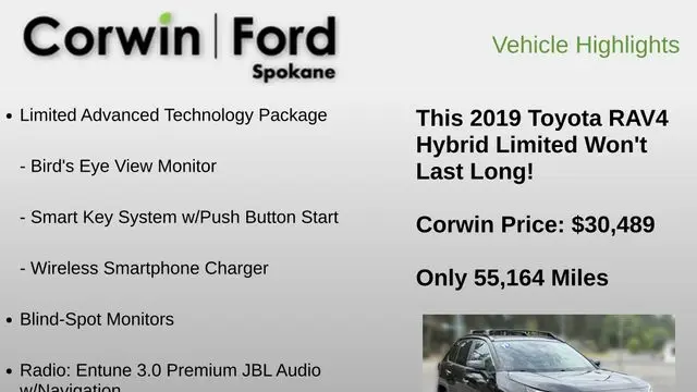 2019 Toyota RAV4 Hybrid Limited