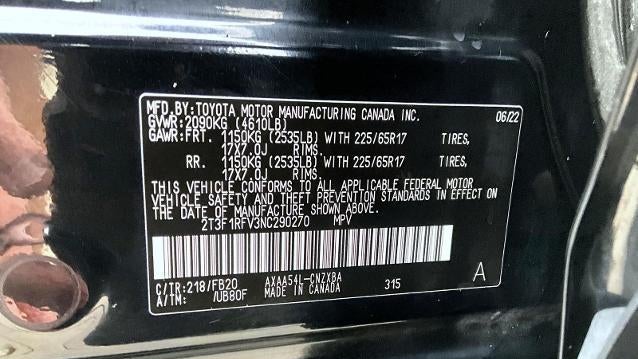 2022 Toyota RAV4 LE