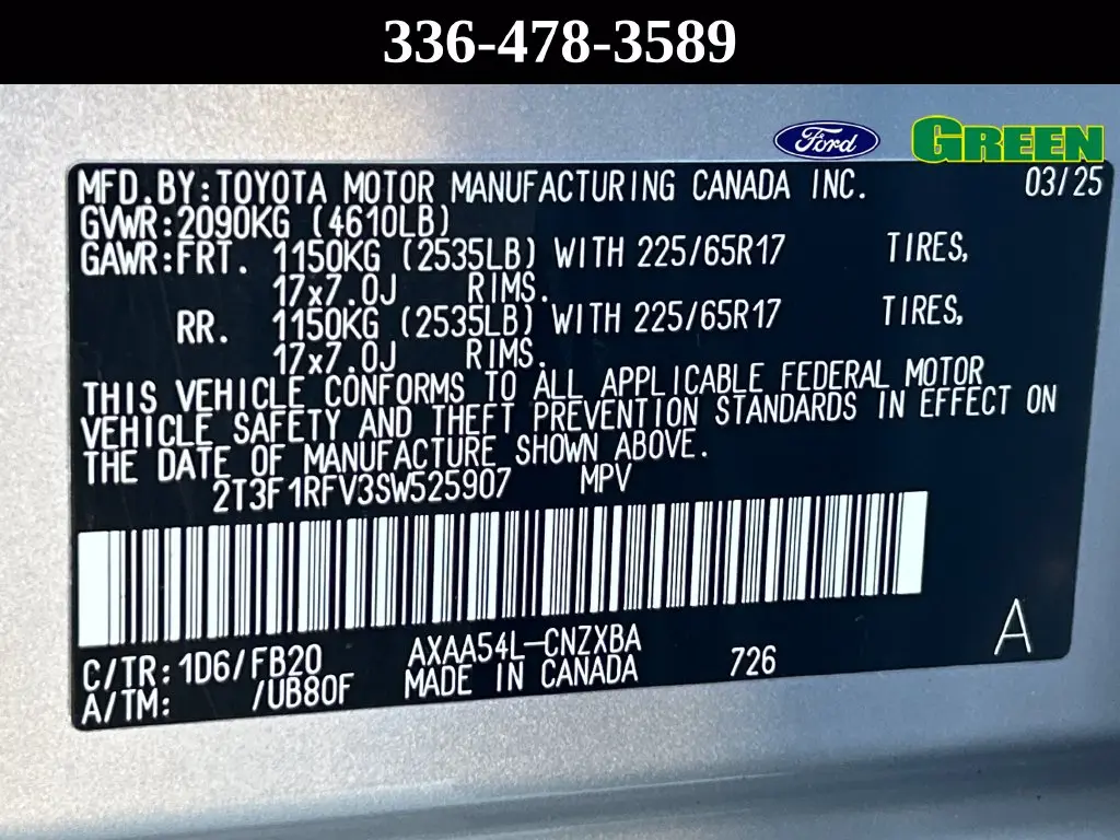 2025 Toyota RAV4 - $30,188