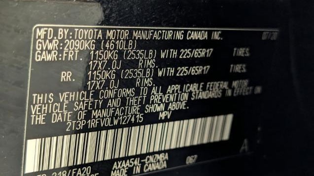 2020 Toyota RAV4 XLE
