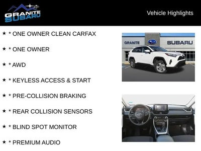 2022 Toyota RAV4 AWD XLE 4DR SUV