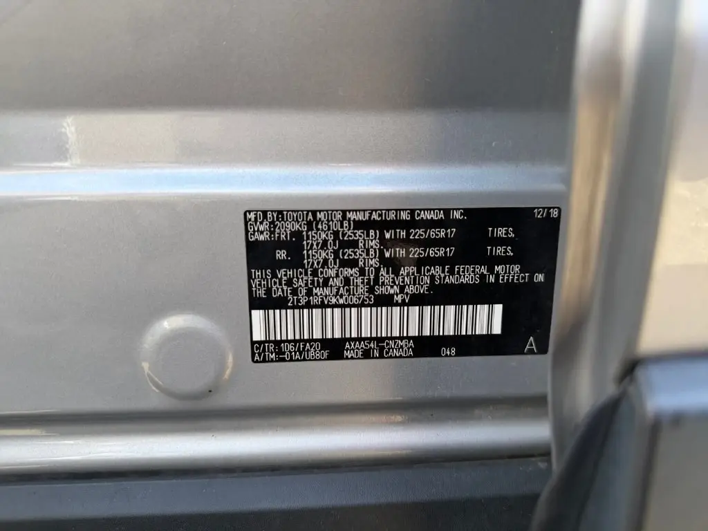 2019 Toyota RAV4 - $22,293