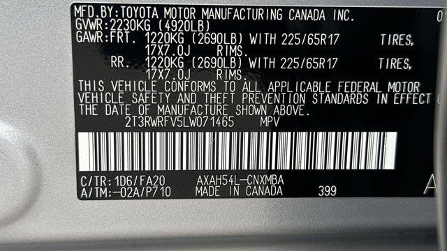 2020 Toyota RAV4 Hybrid XLE