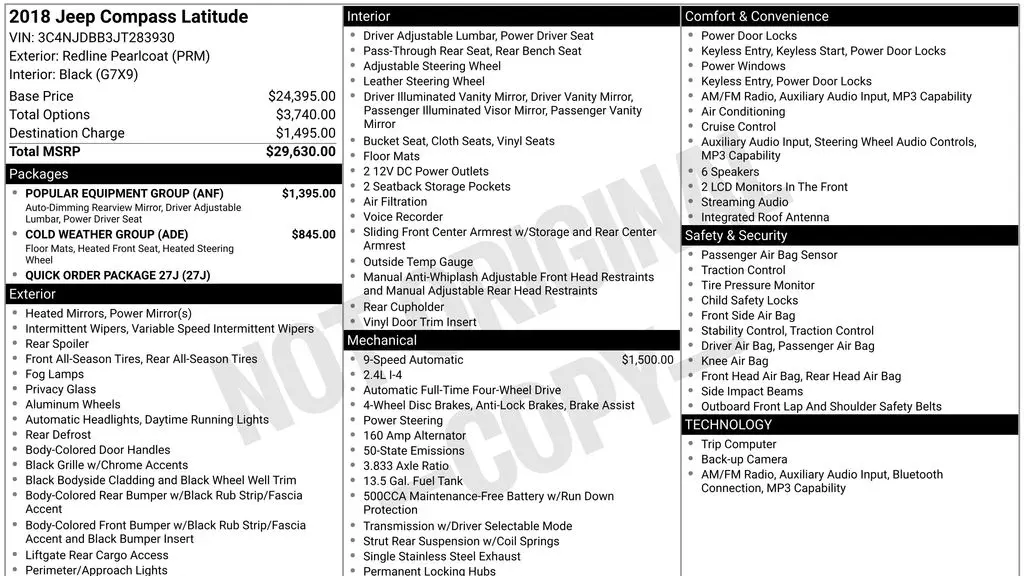 2018 Jeep Compass Latitude