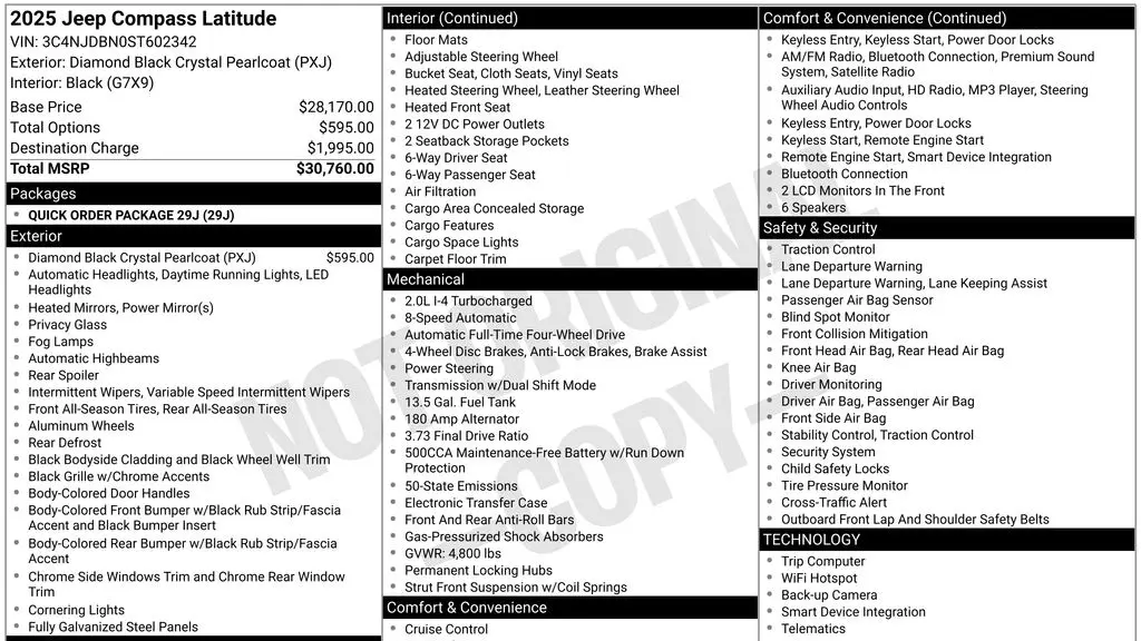2025 Jeep Compass Latitude
