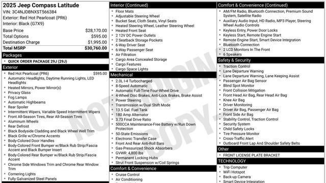 2025 Jeep Compass Latitude