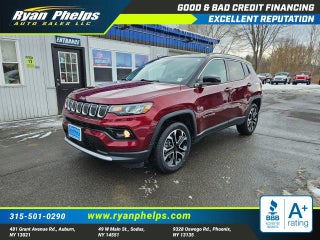 2022 Jeep Compass with Velvet Red Pearlcoat Exterior